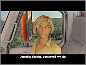 After a while the pursuit is over, Dorothy introduces herself to Nick, thanking him for saving her life, and then she takes wing - Storyline solution - Part 1 - RignRoll - Game Guide and Walkthrough