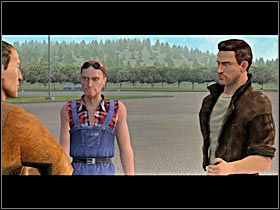 At the truck stop all three gentlemen discuss their plan - Storyline solution - Part 2 - RignRoll - Game Guide and Walkthrough