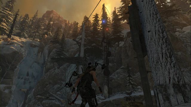 The blinking lights signal the location of the transmitter. - How to obtain the lockpick? - Rise of the Tomb Raider - Game Guide and Walkthrough