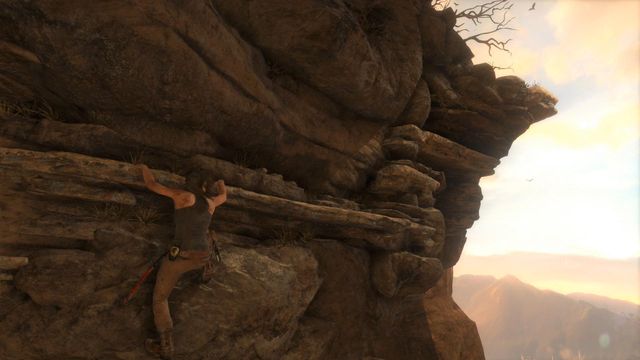 Jump on the wall, Lara will hang on the ledge - Syria - Find the ruins among the cliffs - Walkthrough - Rise of the Tomb Raider - Game Guide and Walkthrough