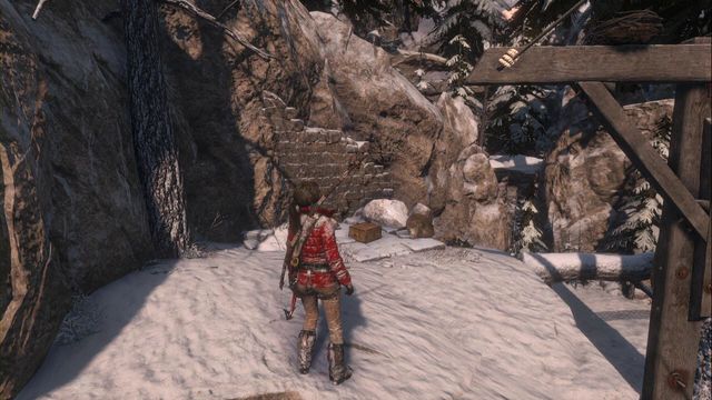 The ledge close to the cave entrance - Relics - Siberian Wilderness - Rise of the Tomb Raider - Game Guide and Walkthrough