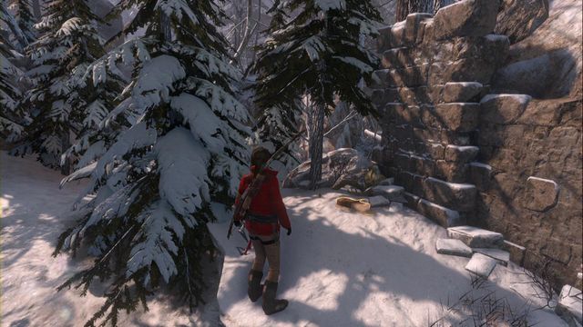 Just like the previous one, close to the camp, at the wall close to the road - Documents - Siberian Wilderness - Rise of the Tomb Raider - Game Guide and Walkthrough