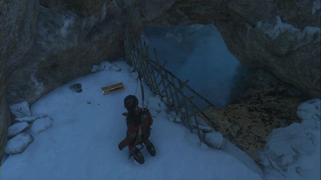Right after you exit the caverns, to the right of the spot, where you resurface - Documents - Glacial Caverns - Rise of the Tomb Raider - Game Guide and Walkthrough