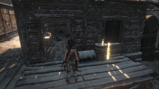 In the building in front of the gate, behind the truck - Documents - Soviet Installation - Rise of the Tomb Raider - Game Guide and Walkthrough