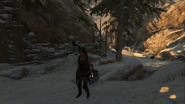 In the middle of the path to Research Base camp - Survival Caches - Soviet Installation - Rise of the Tomb Raider - Game Guide and Walkthrough