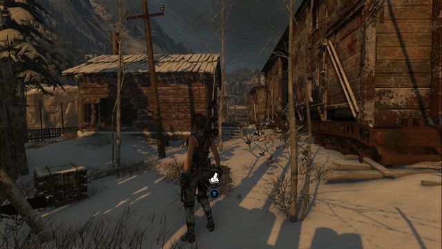 A bit behind the building, at the car - Survival Caches - Soviet Installation - Rise of the Tomb Raider - Game Guide and Walkthrough