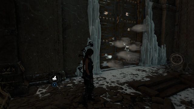 After you enter Voice of God tomb through the massive gate, you find the cache in the left part of the space, next to another destroyed door - Survival Caches - Soviet Installation - Rise of the Tomb Raider - Game Guide and Walkthrough