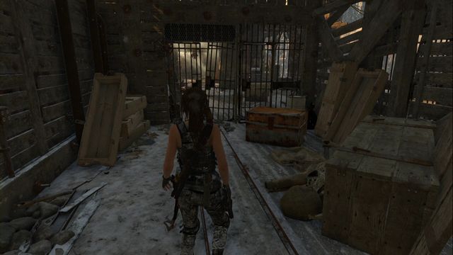 Before you enter the Red Mines tomb- standing in front of the grate, you can see the entrance to your left (you can climb up) - Chests and crypt treasures - Soviet Installation - Rise of the Tomb Raider - Game Guide and Walkthrough