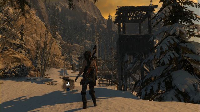 Close to the crypt entrance, on the ledge - Chests and crypt treasures - Soviet Installation - Rise of the Tomb Raider - Game Guide and Walkthrough