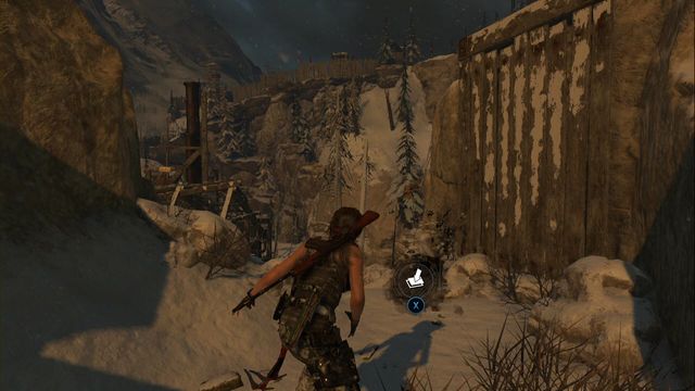 To get to this chest, you need to climb onto the ledge - Chests and crypt treasures - Soviet Installation - Rise of the Tomb Raider - Game Guide and Walkthrough