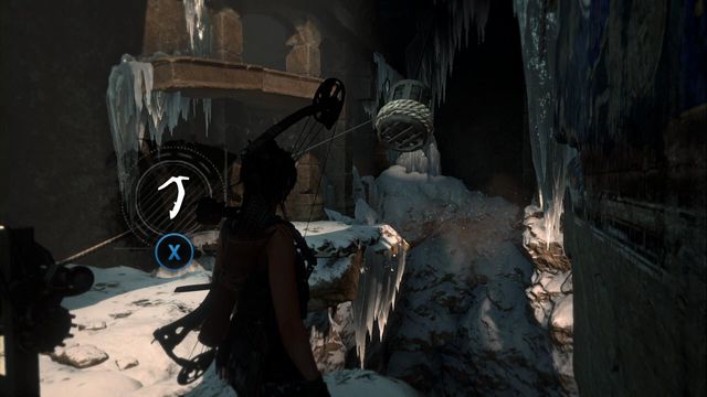 Note gusts of wind and release the weight at the right moment. - Tomb 3 - Voice of God - Soviet Installation - Rise of the Tomb Raider - Game Guide and Walkthrough