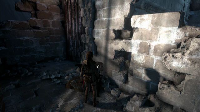 From the big hall before the cannon aimed at the gate, climb up the ladder, where you find a chest and the cache at the wall on the right - Survival Caches - Abandoned Mine - Rise of the Tomb Raider - Game Guide and Walkthrough