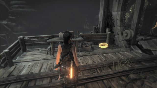 Inside the Pit of Judgment, on the platform to your right, after you swim across the water reservoir and you turn to face it, (climb up over railway tracks) - Relics - Geothermal Valley - Rise of the Tomb Raider - Game Guide and Walkthrough