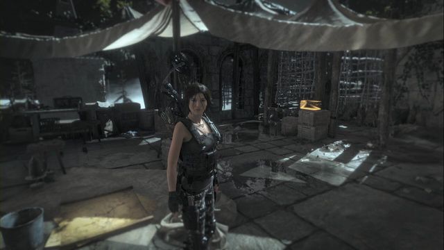 In the tent in the Valley Farmstead Base camp - Relics - Geothermal Valley - Rise of the Tomb Raider - Game Guide and Walkthrough