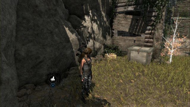 By the rock, in front of the chest be the wooden cottage - Survival caches - Geothermal Valley - Rise of the Tomb Raider - Game Guide and Walkthrough