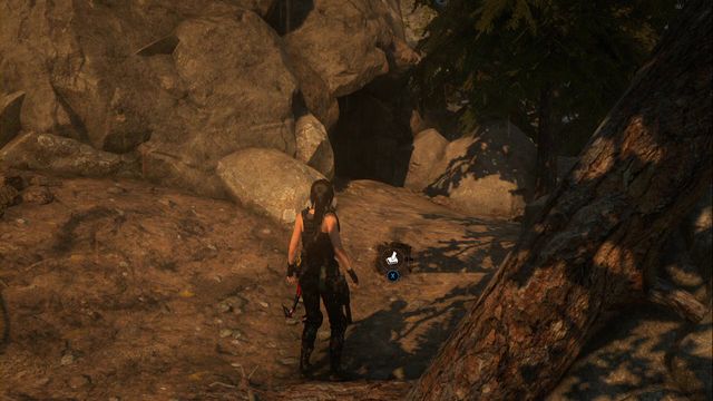 By the fallen tree, in front of the crypt entrance - Chests and crypt treasures - Geothermal Valley - Rise of the Tomb Raider - Game Guide and Walkthrough