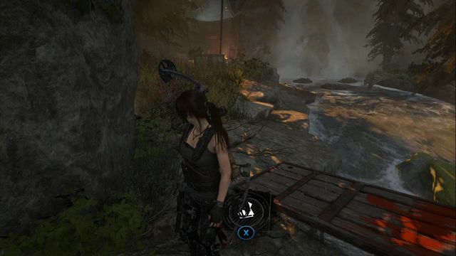 On your way away from the Ridgeline Base Camp, approach the escarpment - the chest is buried next to the platform from which you can jump into the water - Chests and crypt treasures - Geothermal Valley - Rise of the Tomb Raider - Game Guide and Walkthrough