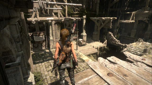 Jump over to the other side, over the platform. - Tomb 2 - House of the Afflicted - Geothermal Valley - Rise of the Tomb Raider - Game Guide and Walkthrough