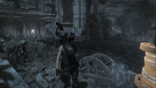 While on the isle, you can spot another boat under the waterfall (the screenshot), a bit ahead - Tomb 4 - Catacombs of Sacred Waters - Geothermal Valley - Rise of the Tomb Raider - Game Guide and Walkthrough