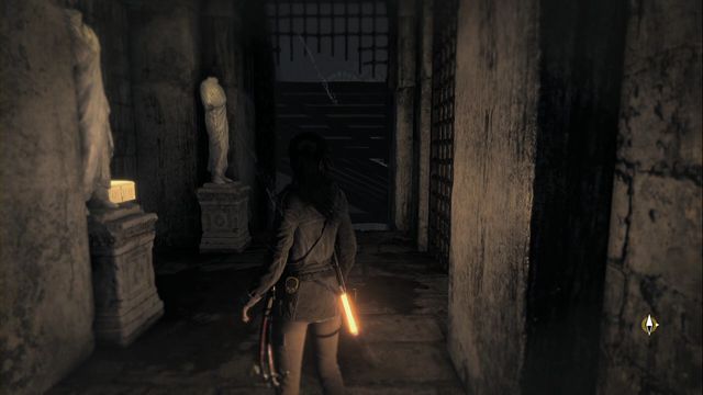 Close to the spot, where there is the Archivist map - jump over to the next corridor, using the rope - Relics and murals - Flooded Archives - Rise of the Tomb Raider - Game Guide and Walkthrough