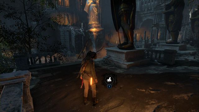 From camp Greek Fire storage climb up the stairs, along the row of shrines - Survival Caches - Flooded Archives - Rise of the Tomb Raider - Game Guide and Walkthrough
