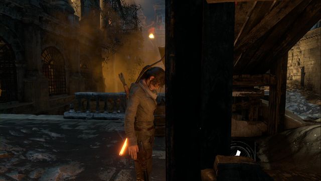 Under the collapsed planks, near the second Greek Fire container, which you need to find during the main storyline - Survival Caches - Flooded Archives - Rise of the Tomb Raider - Game Guide and Walkthrough