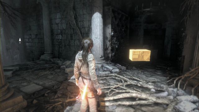 While escaping from the location, at the moment at which you climb out of the water - the chest is in the next corridor - Chests - Flooded Archives - Rise of the Tomb Raider - Game Guide and Walkthrough