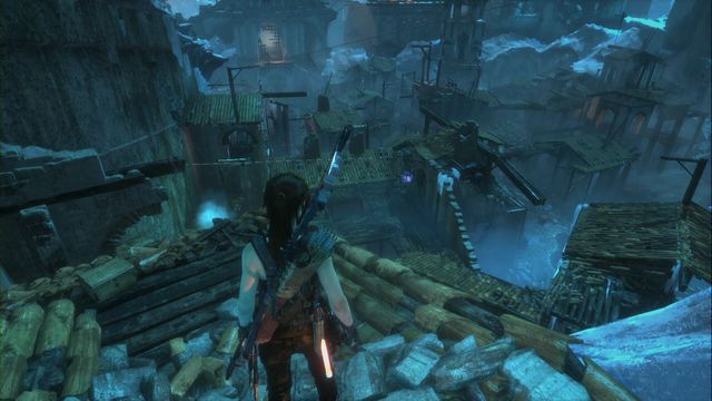 Near the trebuchet, destroy the barricade opposite the wall of ice (with an explosive arrow) - Relics - Lost City - Rise of the Tomb Raider - Game Guide and Walkthrough