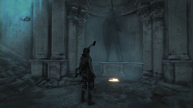 At the foot of the statue, in the middle of stairs to the first gate - Documents - Lost City - Rise of the Tomb Raider - Game Guide and Walkthrough