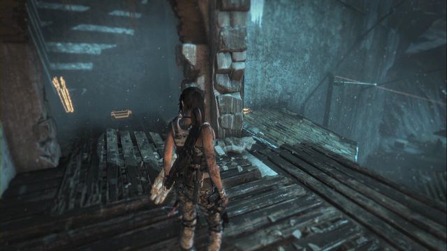 Climb onto the upper level of the destroyed building, where you find planks blocking the passageway - smash them and open the chest - Relics - Lost City - Rise of the Tomb Raider - Game Guide and Walkthrough