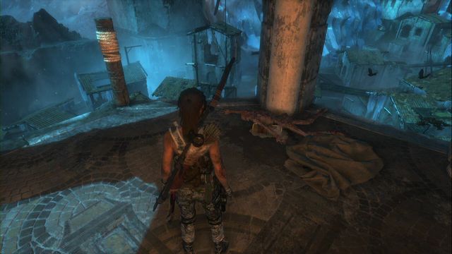 On the tall bell tower, climb it starting from the bottom (arrows stuck in the wooden wall) - Documents - Lost City - Rise of the Tomb Raider - Game Guide and Walkthrough