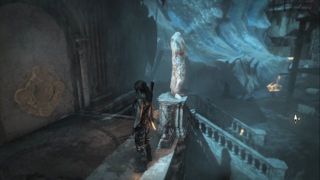 On the wall of one of the buildings - Murals and chests - Lost City - Rise of the Tomb Raider - Game Guide and Walkthrough