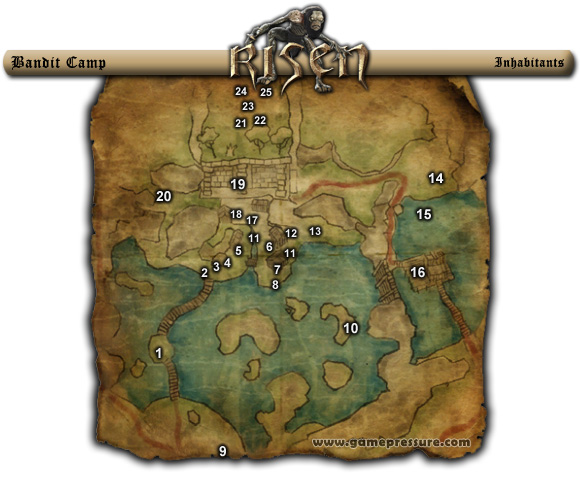 1 - Chapter 1 - [Map M3] Bandit Camp - Chapter 1 - Risen - Game Guide and Walkthrough