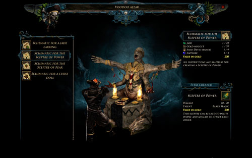 Create Sceptre - Voodoo - Hero - Special Skills - Risen 2: Dark Waters - Game Guide and Walkthrough