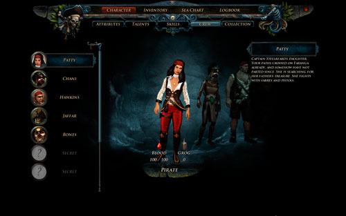 You meet Patty at the very beginning of the game, still on Caldera - Crew members - Crew Members - Risen 2: Dark Waters - Game Guide and Walkthrough