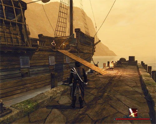 The ship's hard to miss since it's the only one in the docks. - To Tacarigua - Caldera - Quests - Risen 2: Dark Waters - Game Guide and Walkthrough