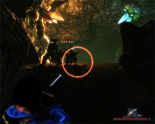 Cave Bats are extremely quick and dangerous. I recommend shooting them from a safe position. - A Terrible Feeling - The Sword Coast - Quests - Risen 2: Dark Waters - Game Guide and Walkthrough