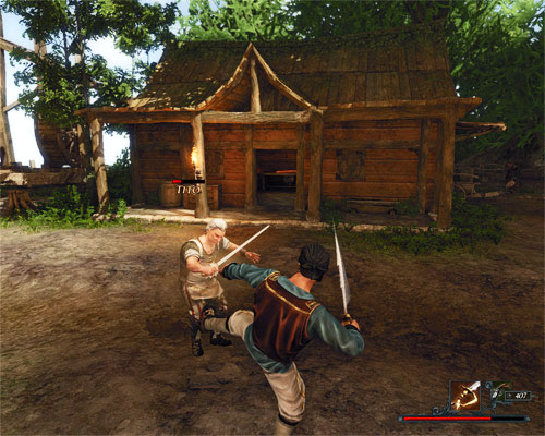 You don't have to be a swordmaster to defeat the butcher. - Dance with Tito - The Sword Coast - Quests - Risen 2: Dark Waters - Game Guide and Walkthrough