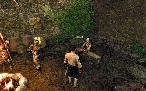 Puzzling - where do the Natives keep Gold? - Distract Skinner - The Sword Coast - Quests - Risen 2: Dark Waters - Game Guide and Walkthrough