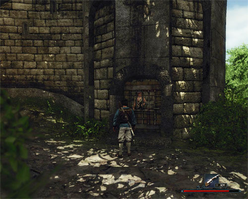 Hawkins is the only resident of the prison cell near the commandant's villa. - Free Hawkins! - The Sword Coast - Quests - Risen 2: Dark Waters - Game Guide and Walkthrough