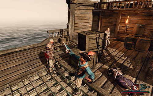 The ship isn't guarded too well. - Liberate the Ship - The Sword Coast - Quests - Risen 2: Dark Waters - Game Guide and Walkthrough
