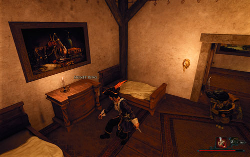 You have to sneak again on the upper floor - otherwise the servants will hear you! - The Signet Ring - Caldera II - Quests - Risen 2: Dark Waters - Game Guide and Walkthrough