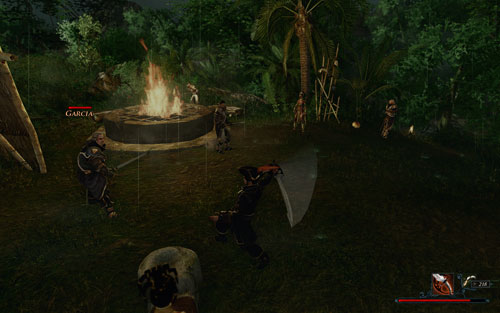 By fighting inside the village you can get more Glory points. - The Blood of the Ancestors - Maracai Bay - Quests - Risen 2: Dark Waters - Game Guide and Walkthrough