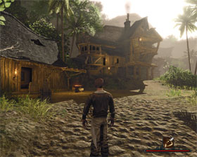 The pirates' den [#4] - located in the north-east part of the island, can be accessed in two ways - through the main gate, which is a key location in itself, or from the east, right off the beach - Tacarigua - Key Locations - Risen 2: Dark Waters - Game Guide and Walkthrough