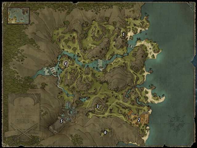 1 - The Sword Coast - Key Locations - Risen 2: Dark Waters - Game Guide and Walkthrough