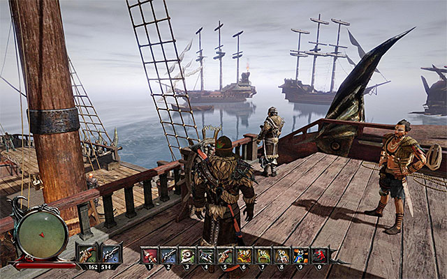 You can meet your crew after you return to your ship - The crew - Risen 3: Titan Lords - Game Guide and Walkthrough