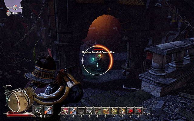 The hideout of Shadow Lord of Cowardice can be found in the Northern part of the castle (point 2l on the map) - New Allies - Main Quests - Calador - Risen 3: Titan Lords - Game Guide and Walkthrough