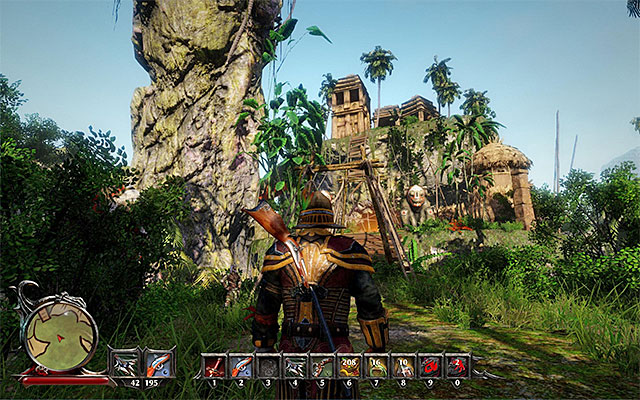 The rope bridge leading to the Natives Village. - Natives Village - Main Quests - Kila - Risen 3: Titan Lords - Game Guide and Walkthrough