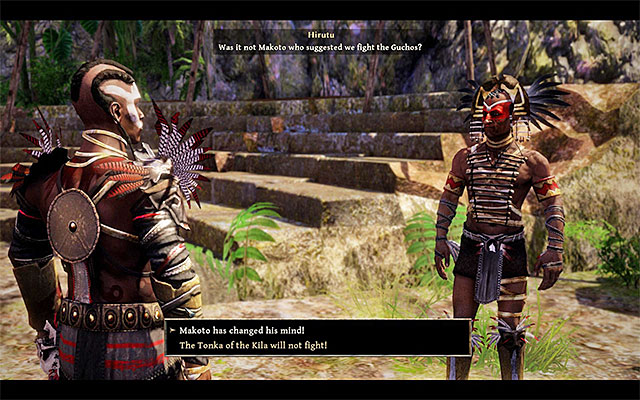 Speak with Tenya and Hirutu. - On the Warpath - Side Quests - Kila - Risen 3: Titan Lords - Game Guide and Walkthrough