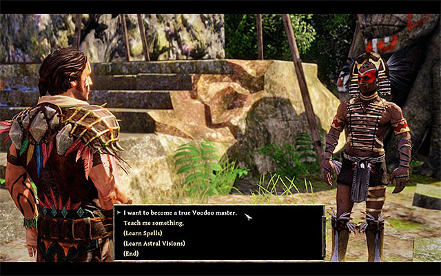 Hirutu instructs you what to do in order to rank up in the Natives hierarchy - Become a Voodoo Master - Side Quests - Kila - Risen 3: Titan Lords - Game Guide and Walkthrough